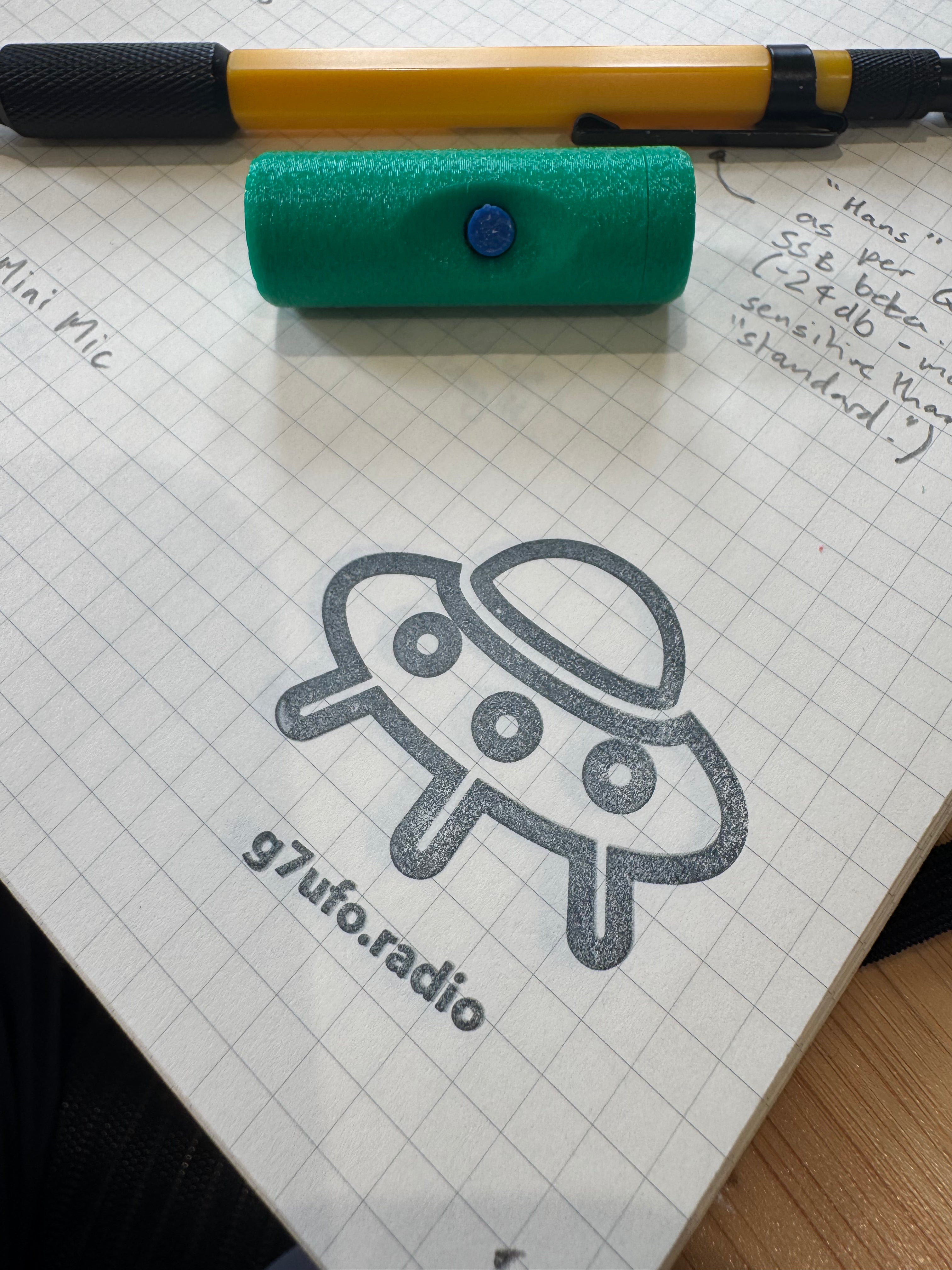 G7UFO Turret Mini Microphone for Elecraft KX2 and KX3