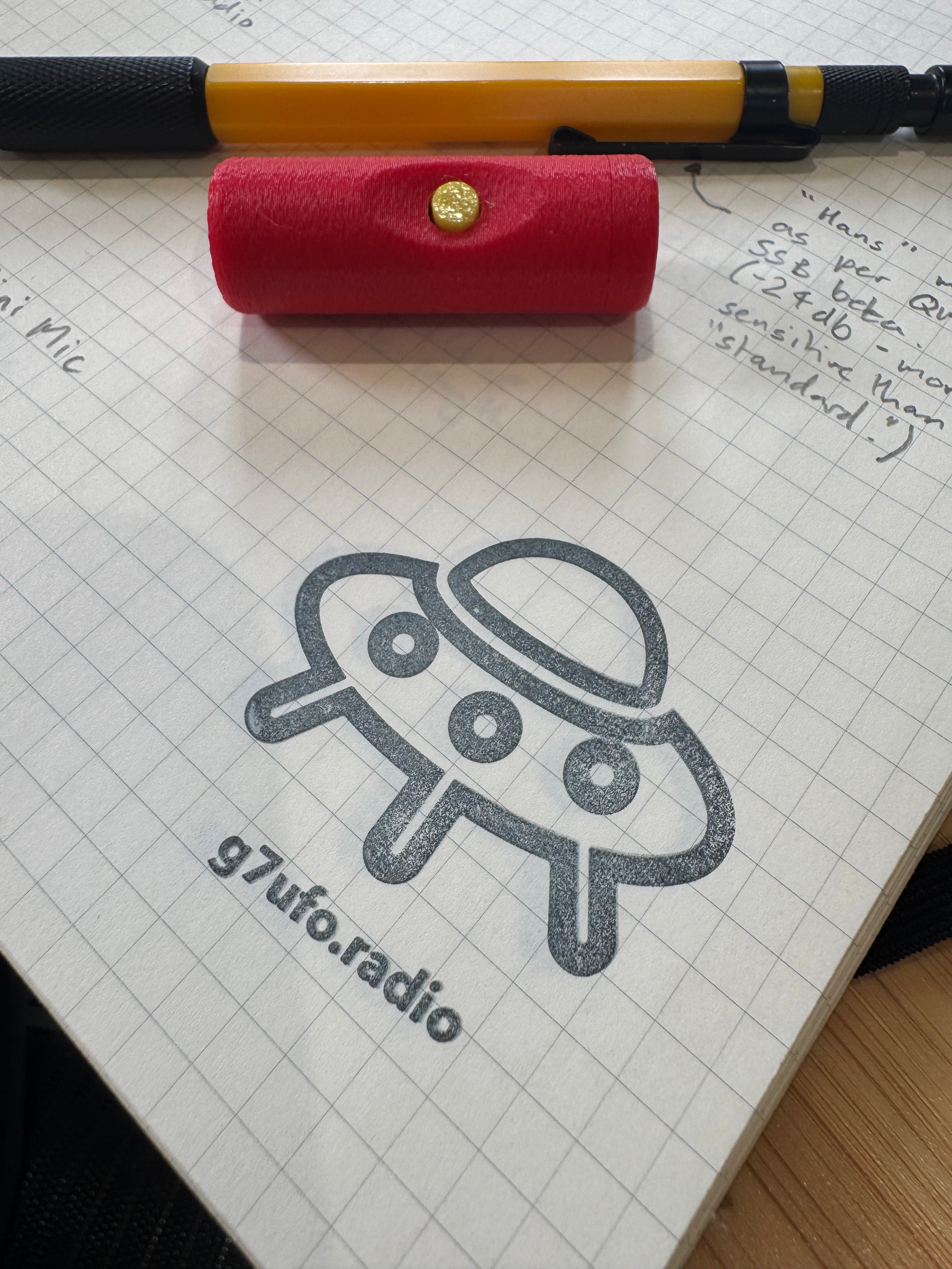 G7UFO Turret Mini Microphone for Elecraft KX2 and KX3