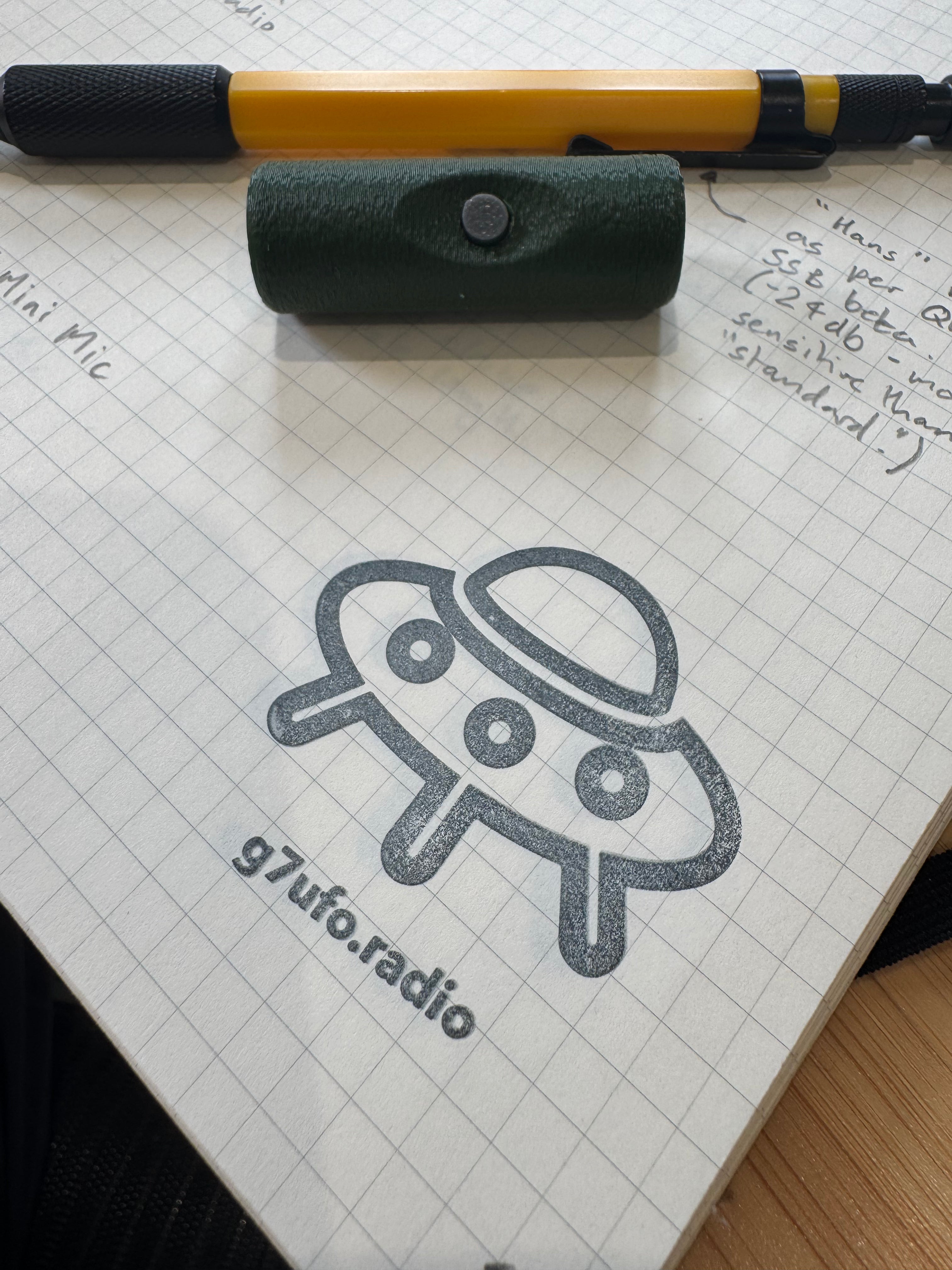 G7UFO Turret Mini Microphone for Elecraft KX2 and KX3