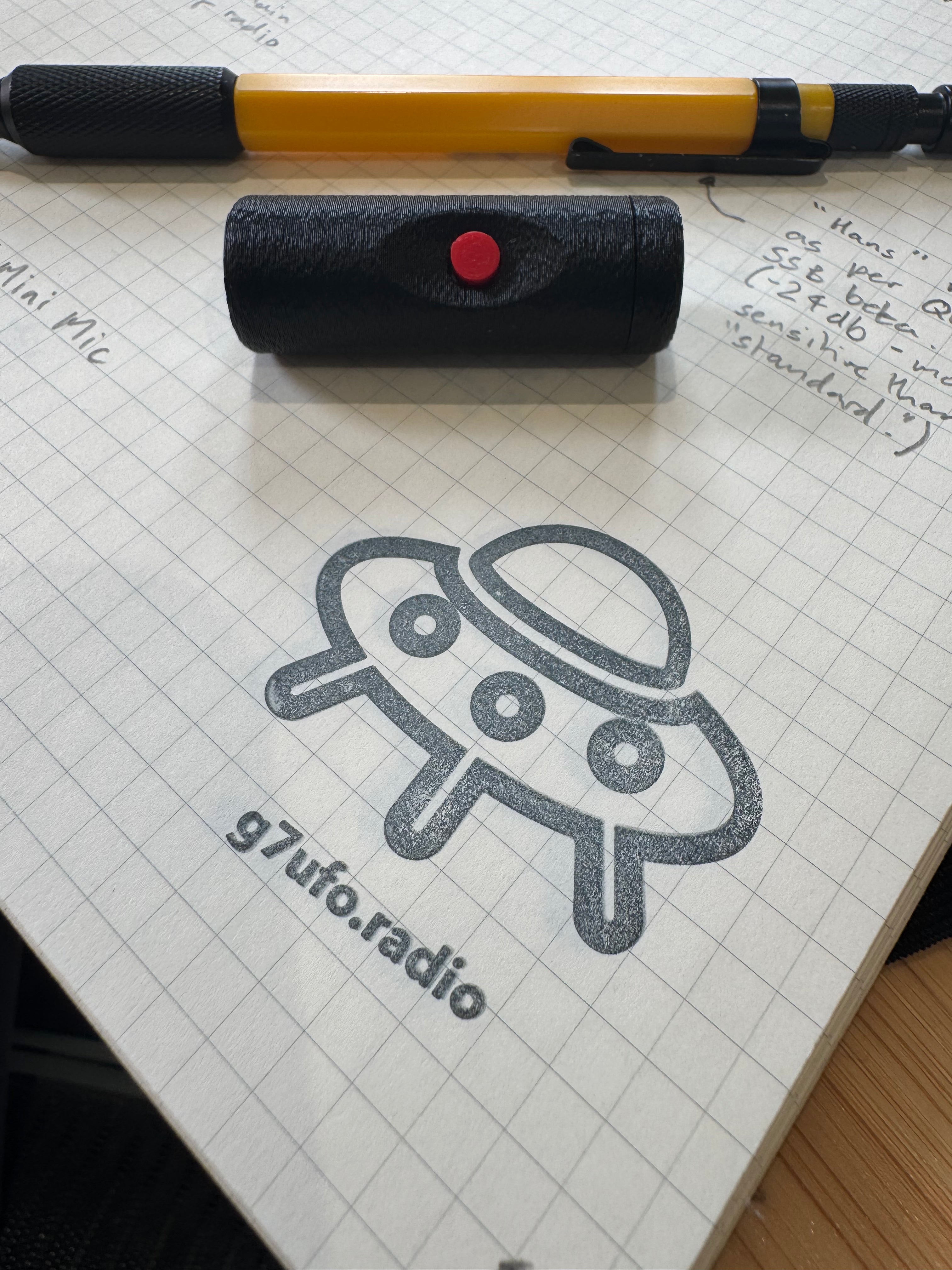 G7UFO Turret Mini Microphone for Elecraft KX2 and KX3