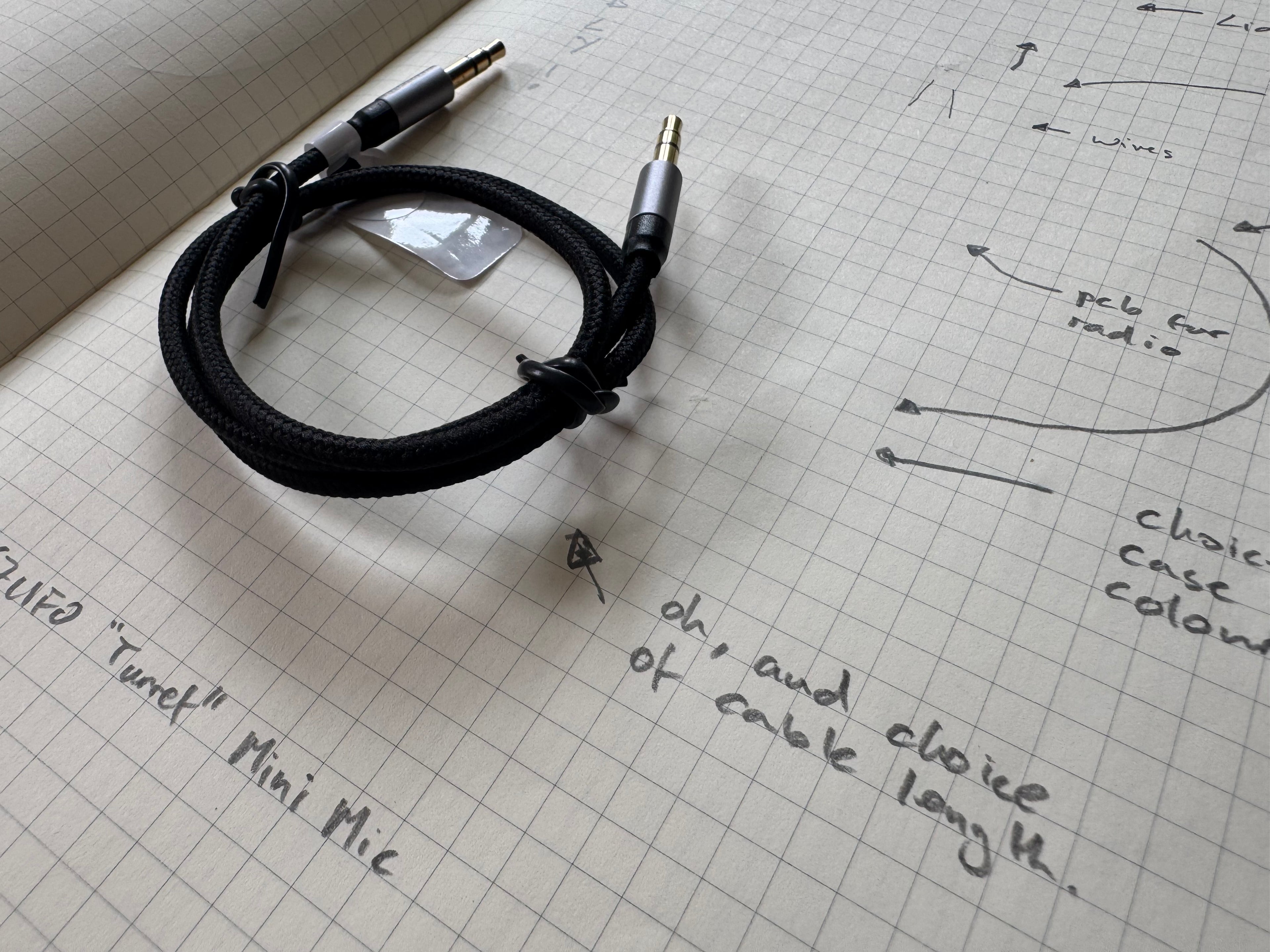 G7UFO Turret Mini Microphone for Elecraft KX2 and KX3