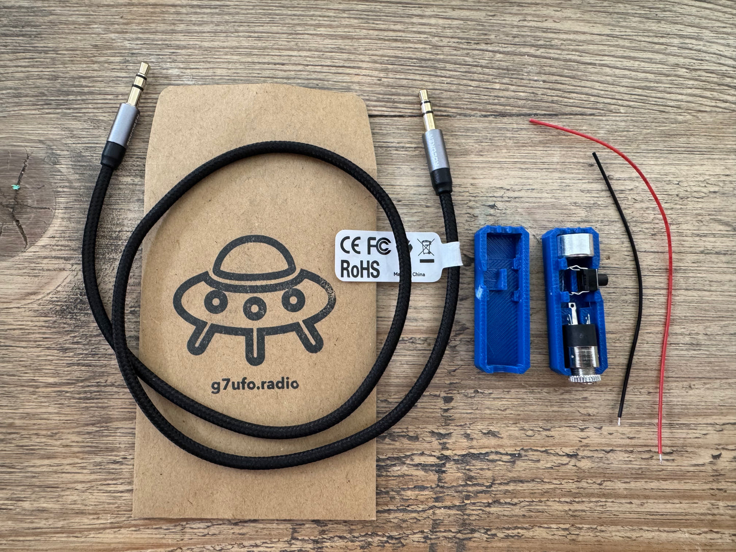 Kit: K6ARK Mini Microphone for QMX, (tr)uSDX, uSDX, FX-4CR, KX2, and KX3
