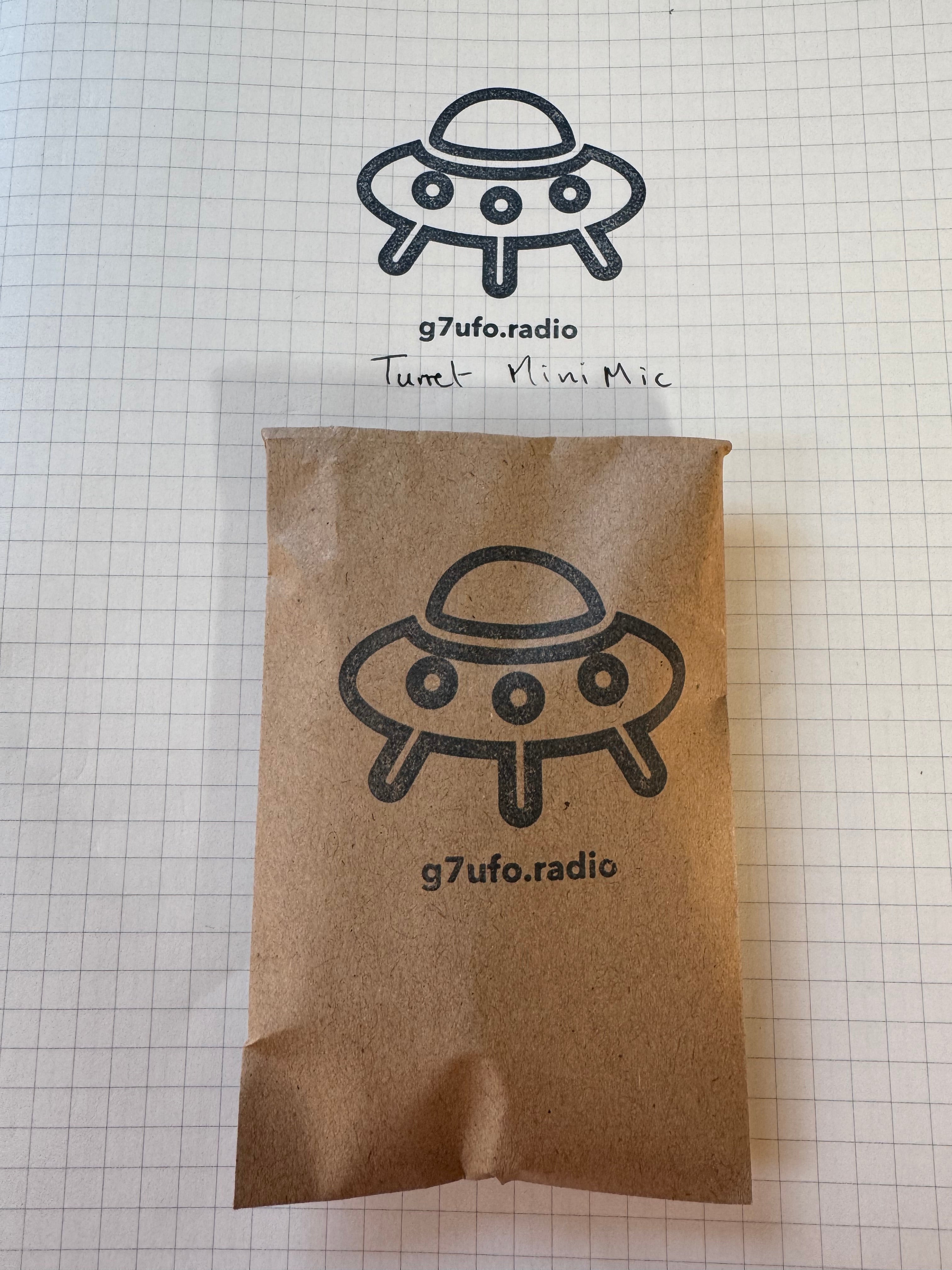 G7UFO Turret Mini Microphone for Elecraft KX2 and KX3