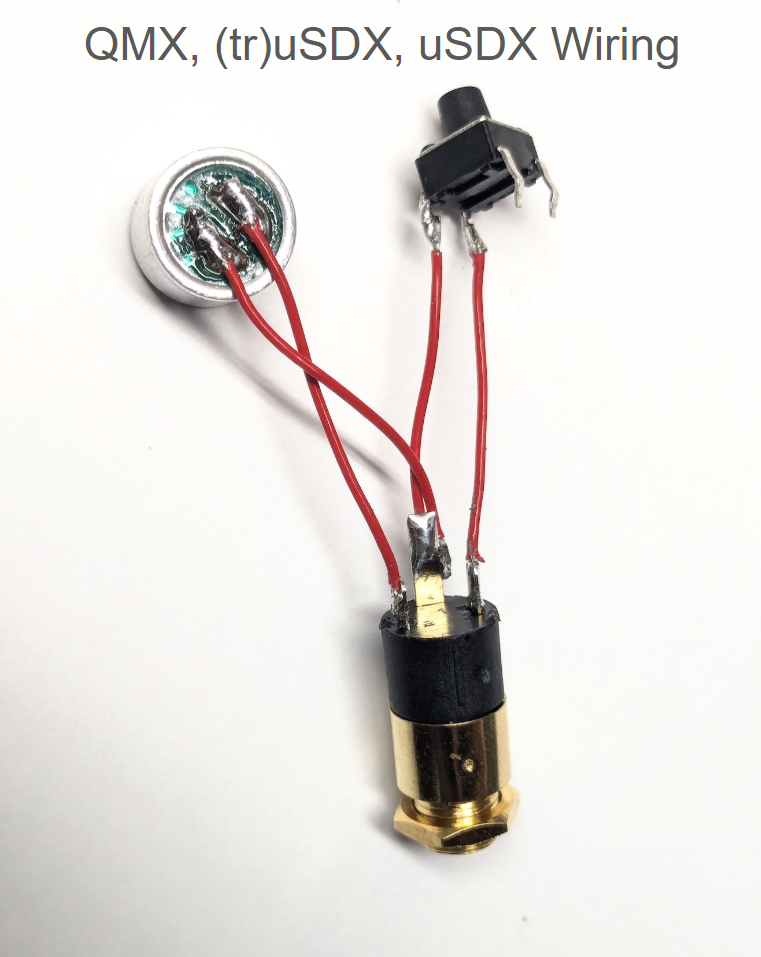 Kit: K6ARK Mini Microphone for QMX, (tr)uSDX, uSDX, FX-4CR, KX2, and KX3