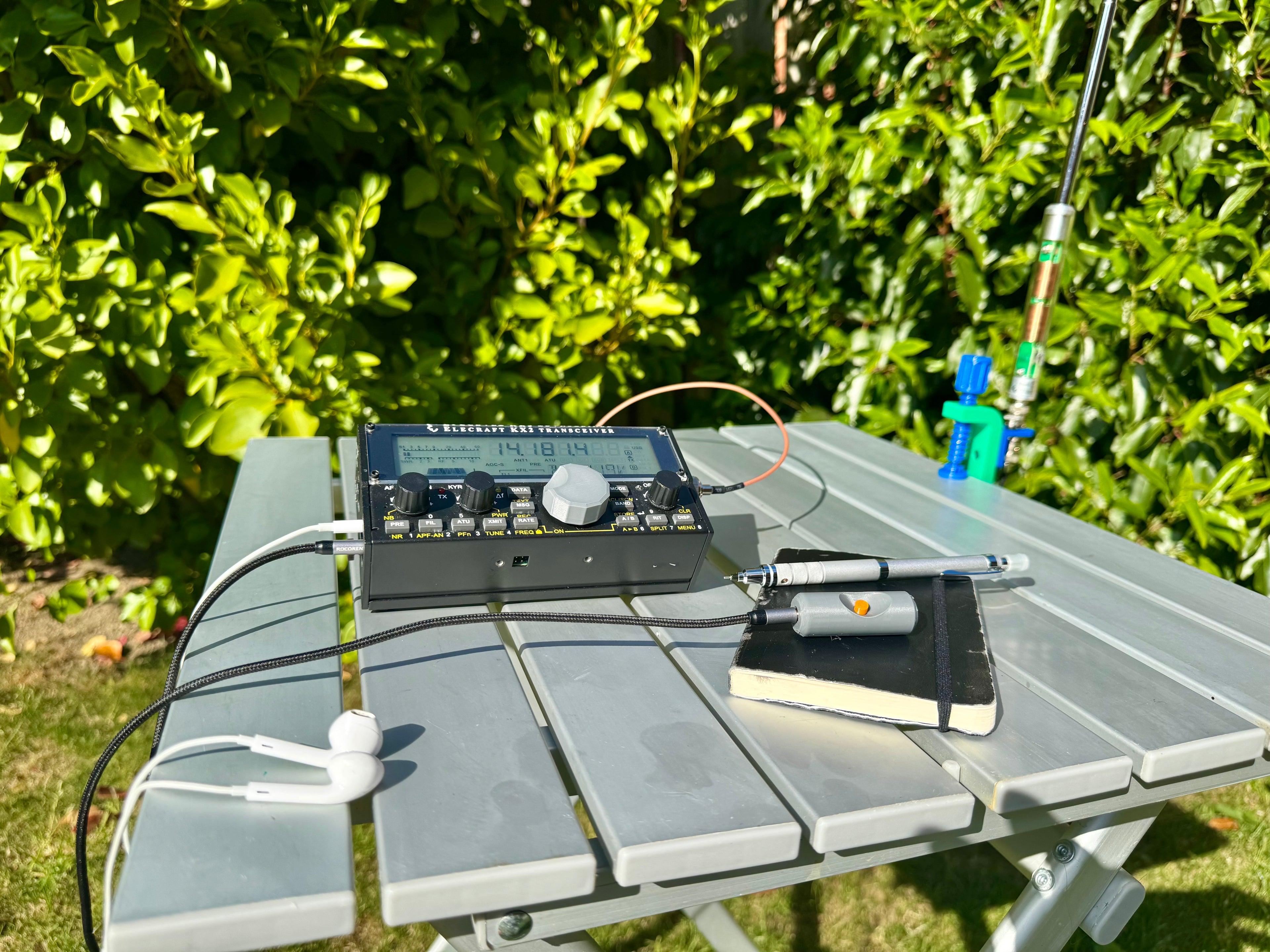 G7UFO Turret Mini Microphone for Elecraft KX2 & KX3 / FX-4CR, zBitx