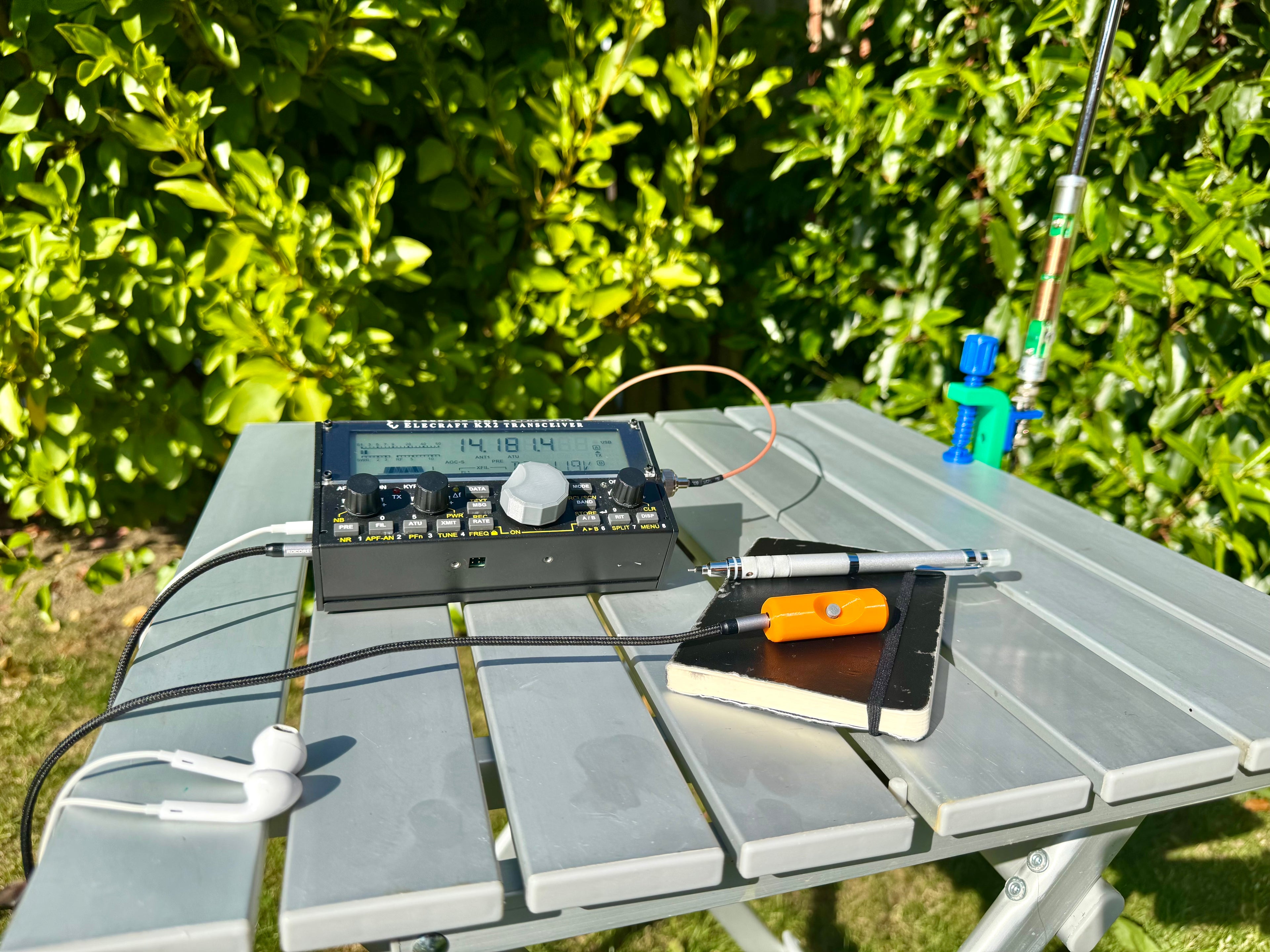 G7UFO Turret Mini Microphone for Elecraft KX2 & KX3 / FX-4CR, zBitx