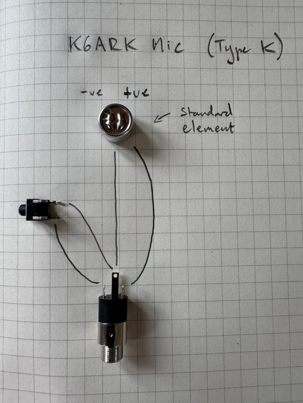 Kit: K6ARK Mini Microphone for QMX, (tr)uSDX, uSDX, FX-4CR, zBitx, KX2 and KX3