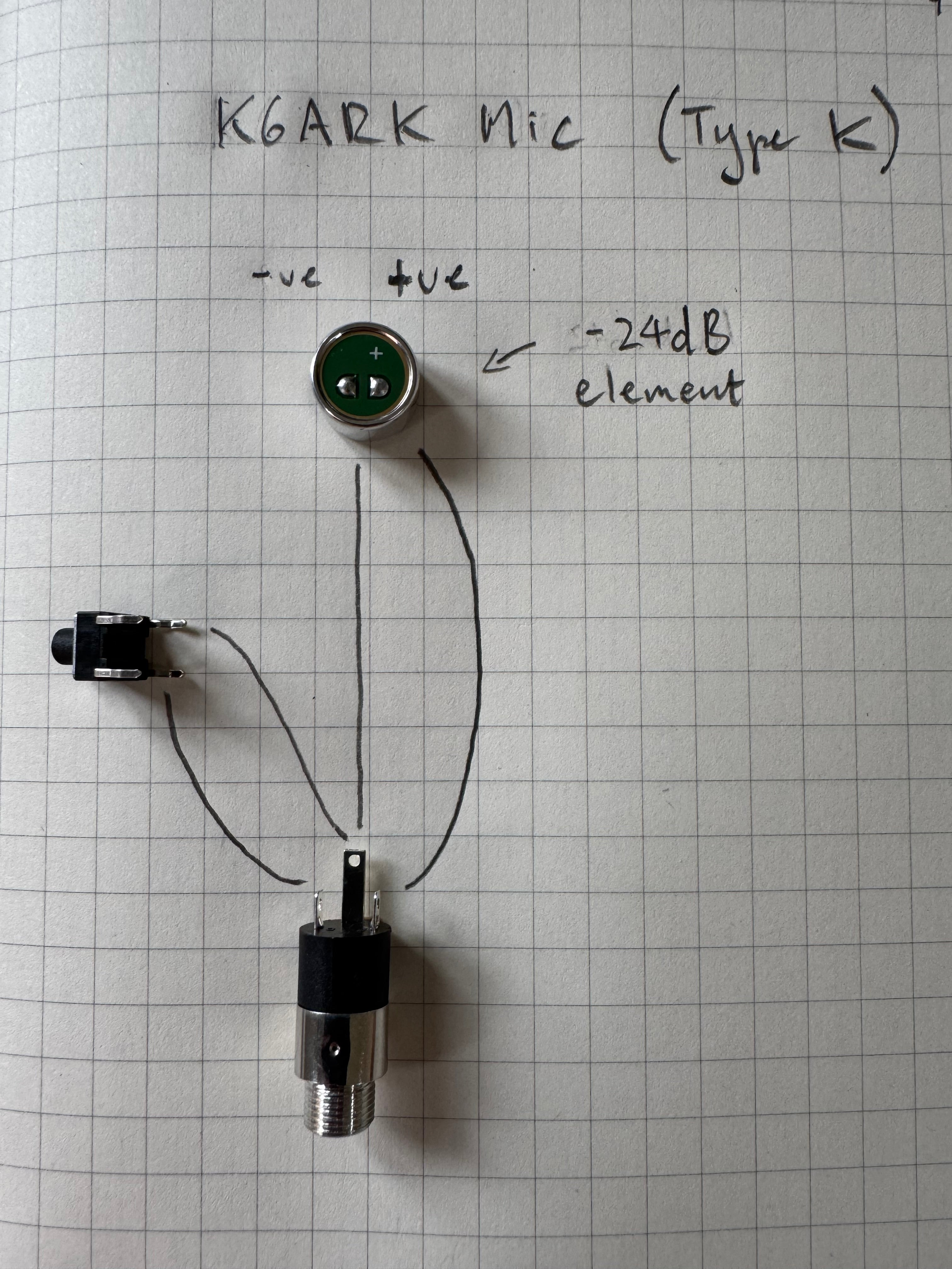 Kit: K6ARK Mini Microphone for QMX, (tr)uSDX, uSDX, FX-4CR, zBitx, KX2 and KX3