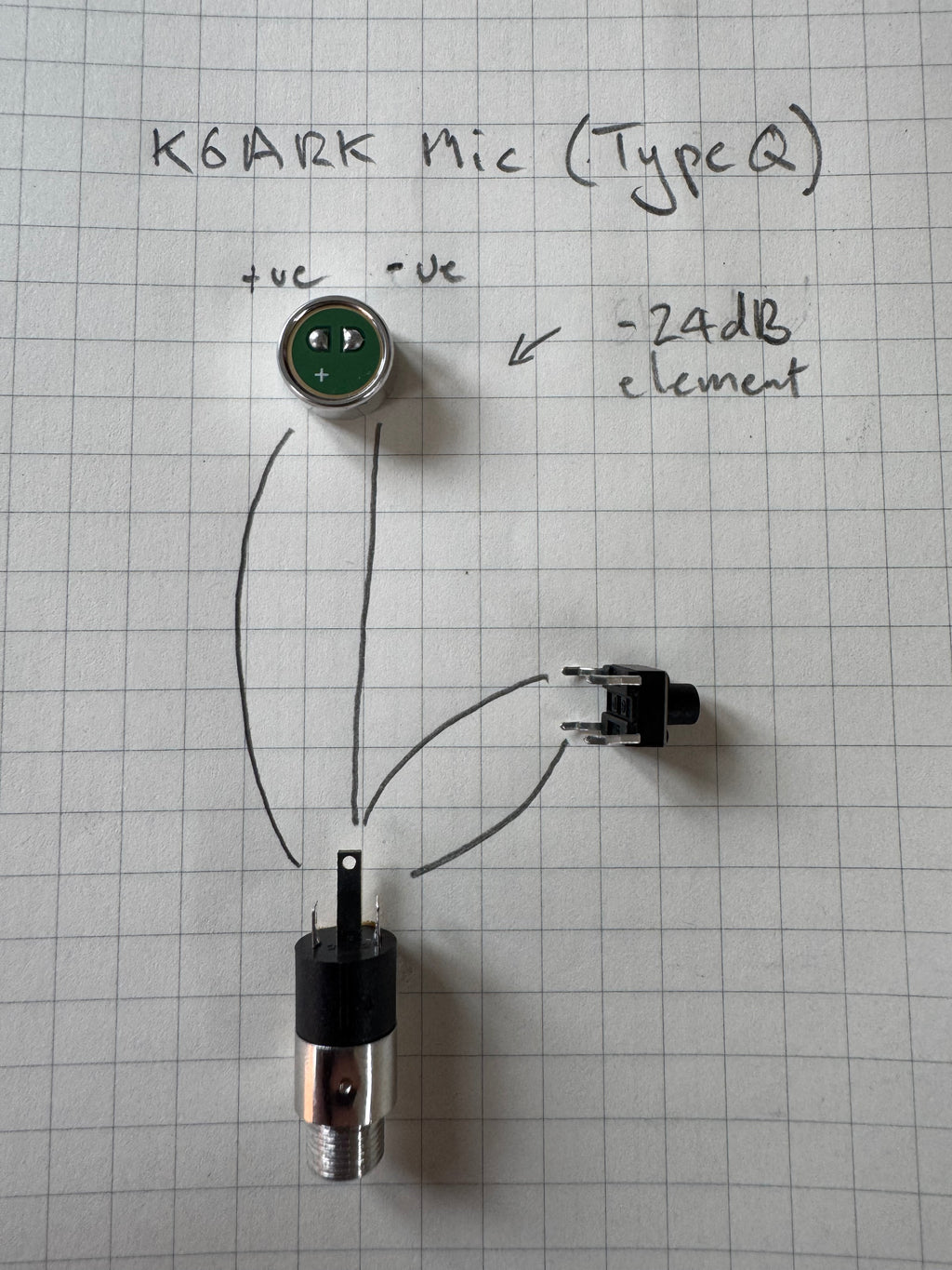 Kit: K6ARK Mini Microphone for QMX, (tr)uSDX, uSDX, FX-4CR, zBitx, KX2 and KX3