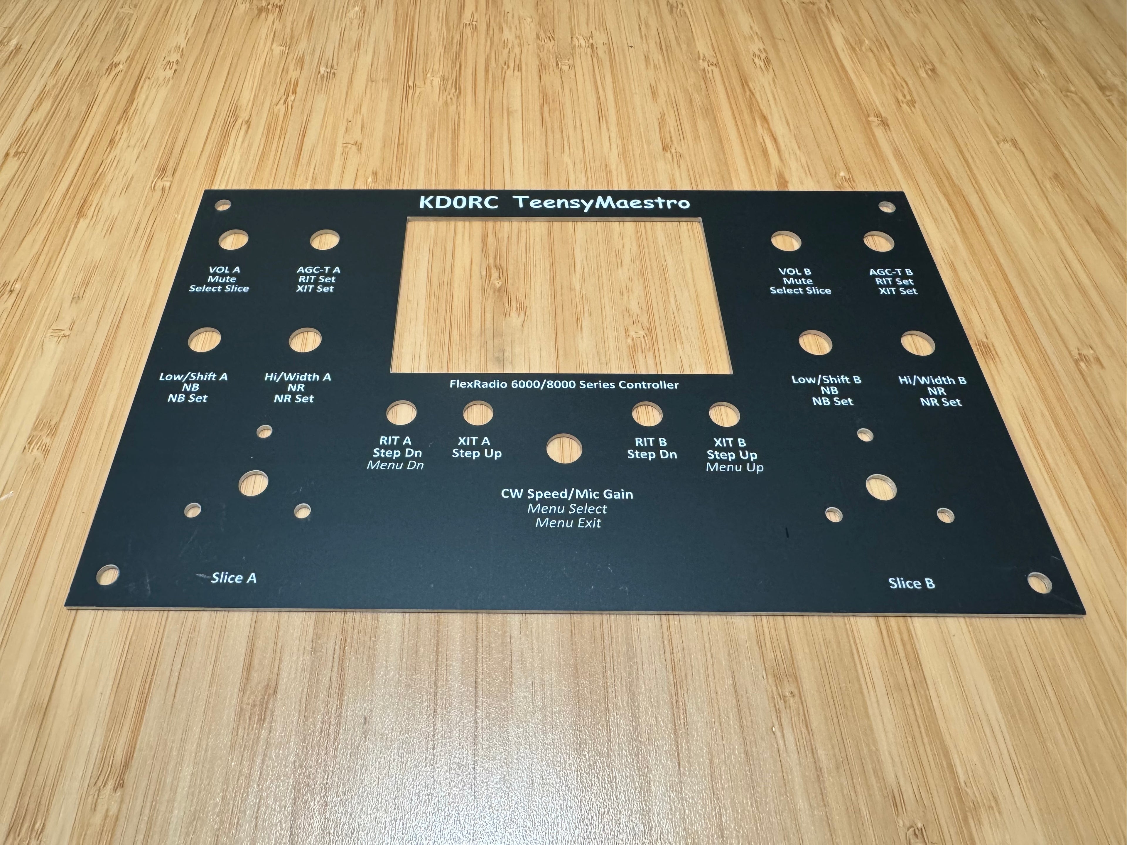 TeensyMaestro v2 PCB and Front Plate