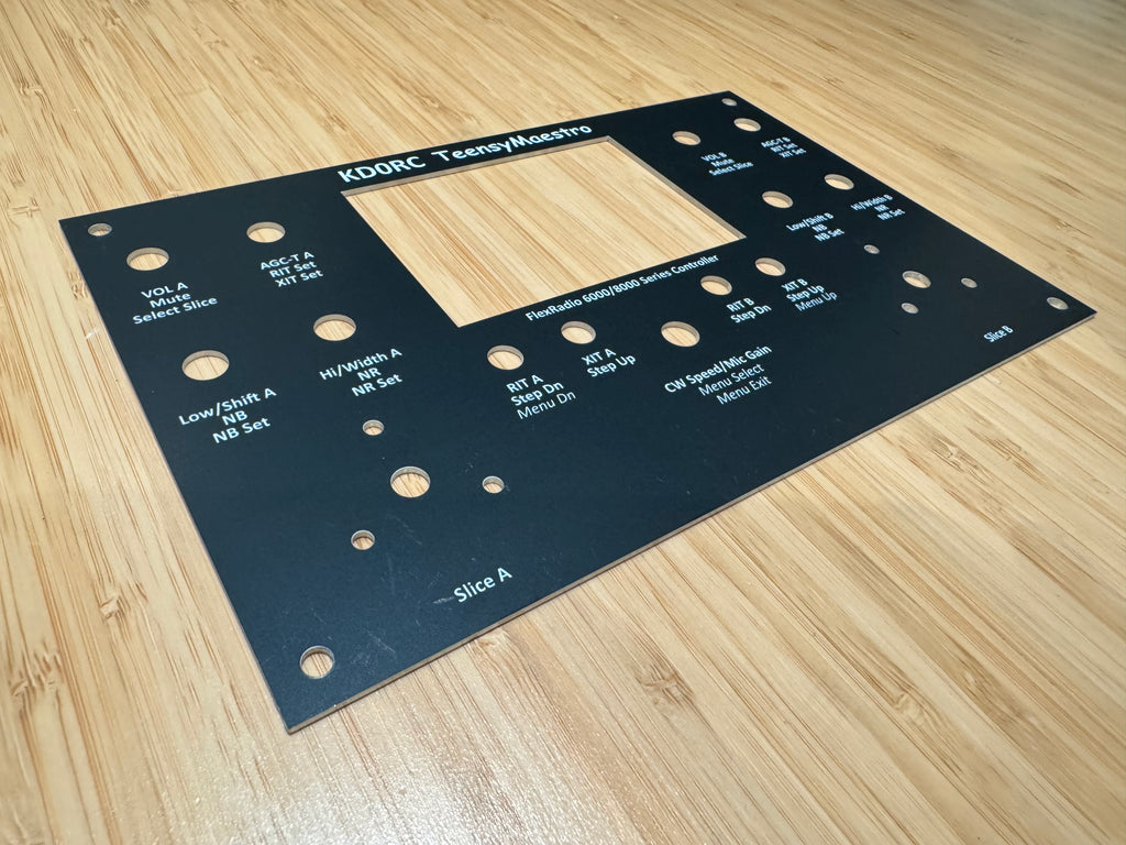 TeensyMaestro v2 PCB and Front Plate