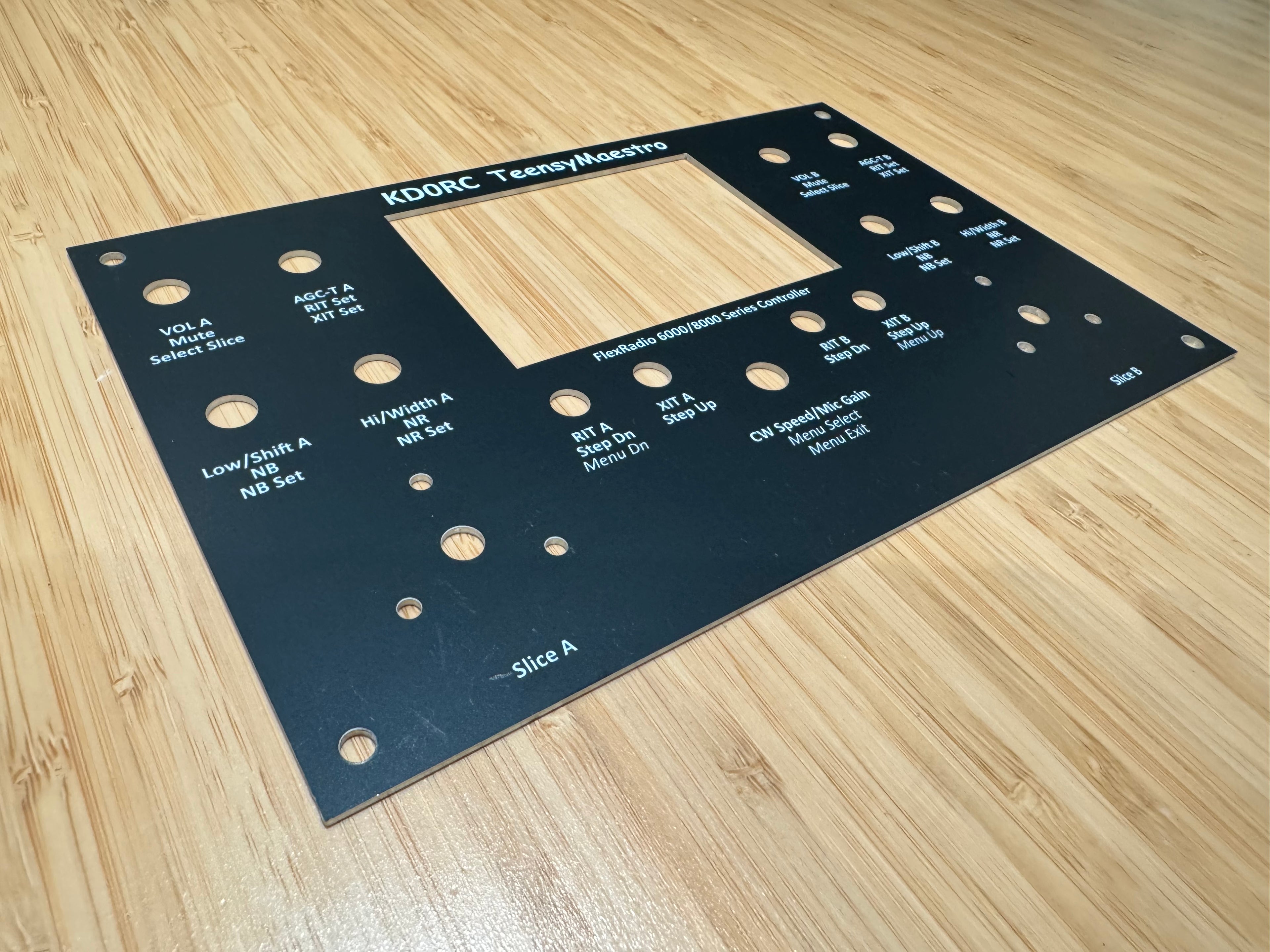 TeensyMaestro v2 PCB and Front Plate