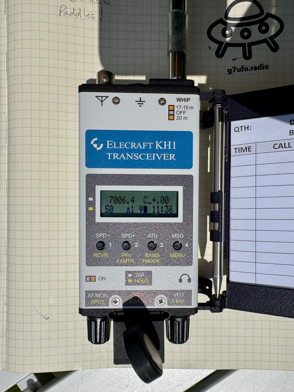 DB4REB Pressure Paddle for the Elecraft KH1