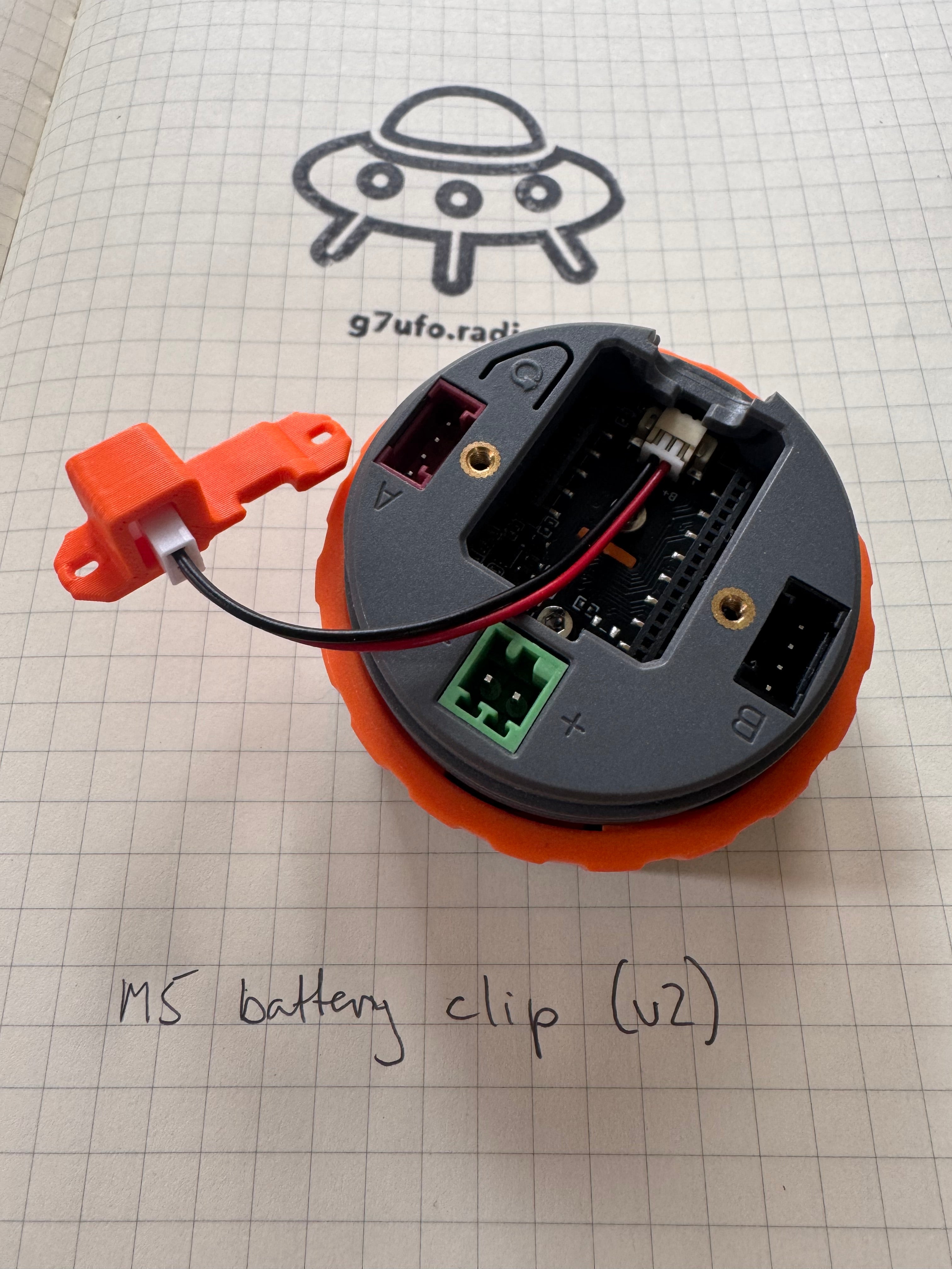 M5 Dial battery clip