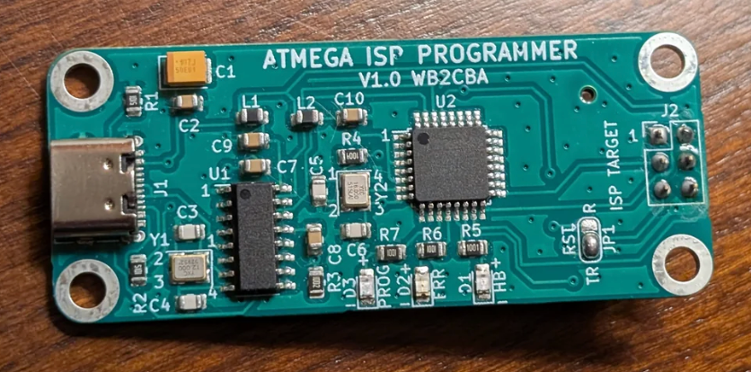 USB Programmer for Pebble HF (Barb WB2CBA Atmel ISP Programmer)